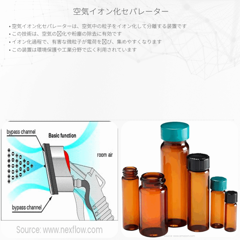 空気イオン化セパレーター