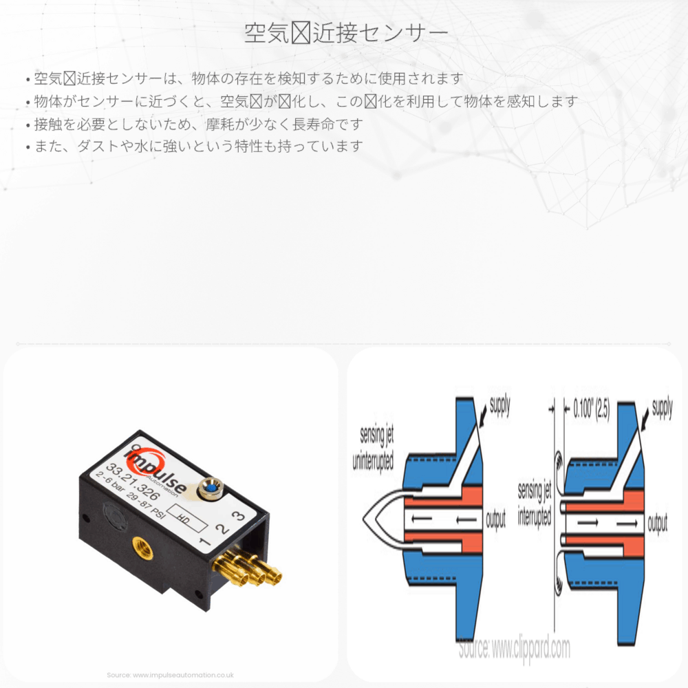 空気圧近接センサー