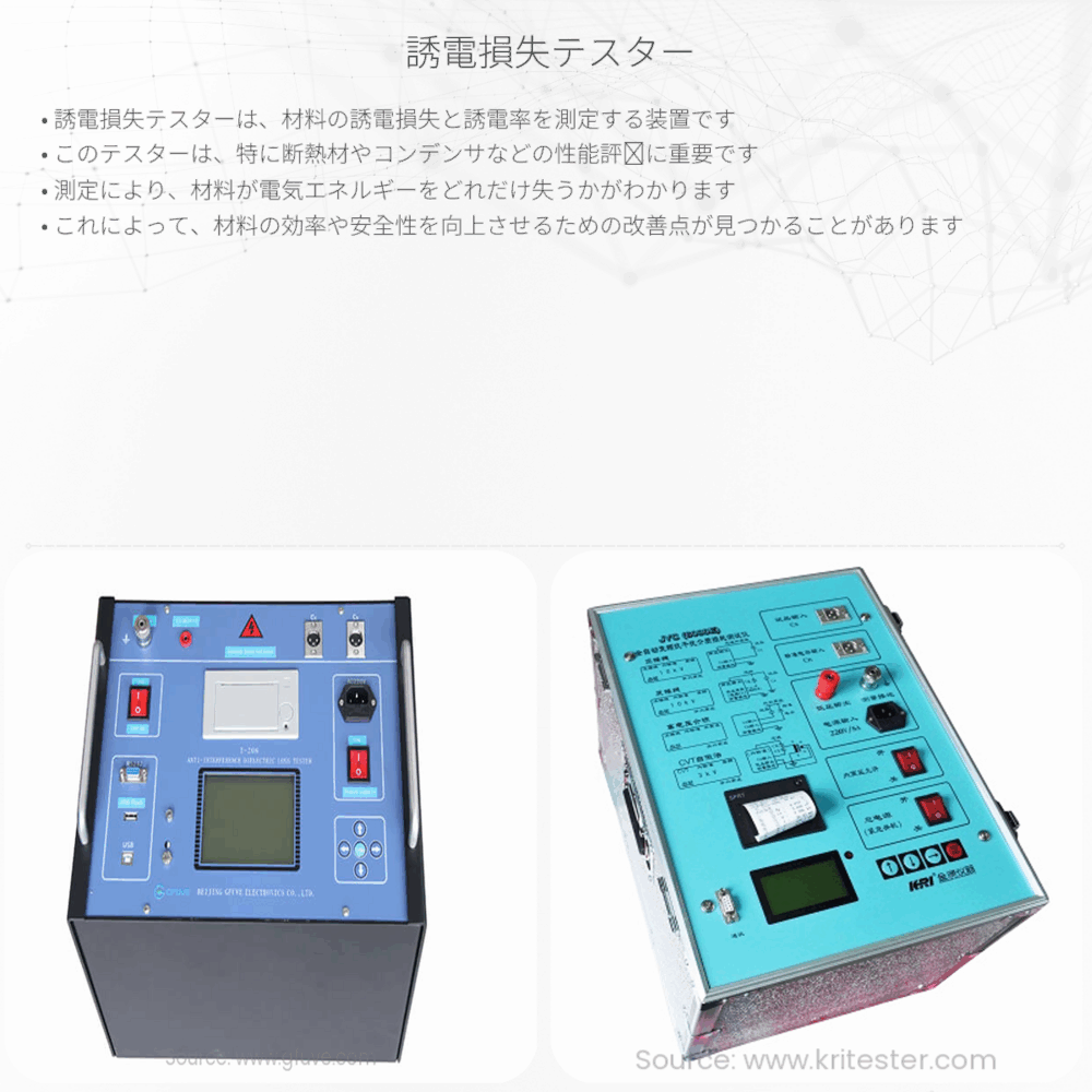 誘電損失テスター