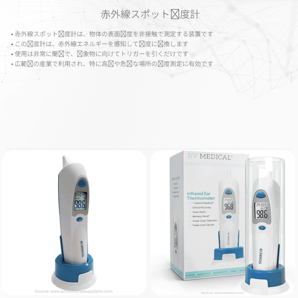 赤外線スポット温度計