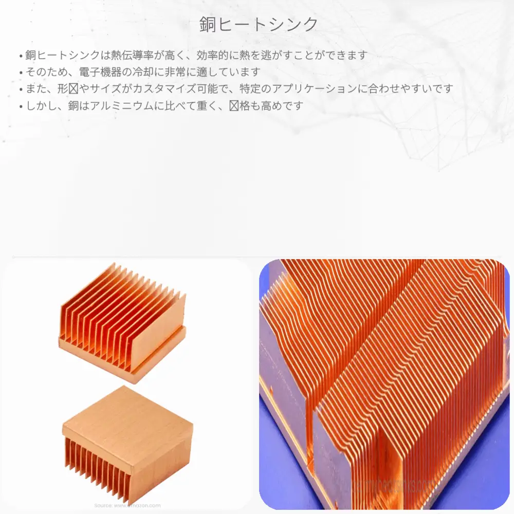 銅ヒートシンク