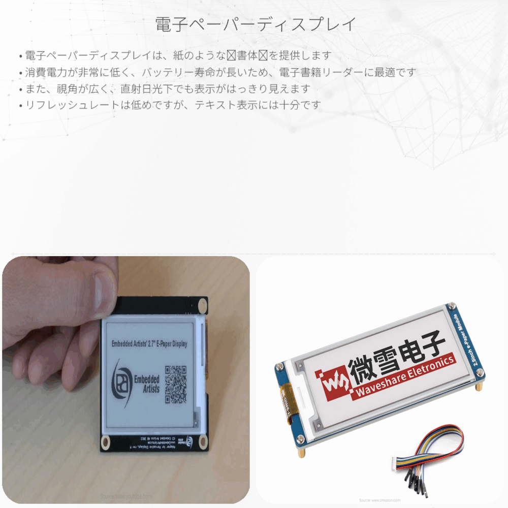 電子ペーパーディスプレイ