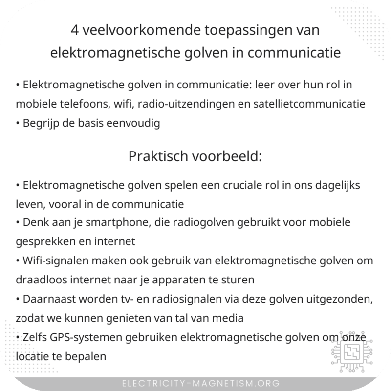 4 Veelvoorkomende Toepassingen van Elektromagnetische Golven in Communicatie