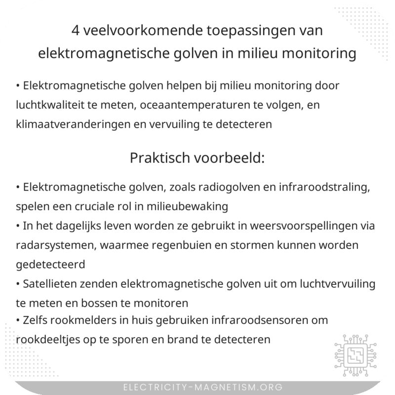 4 Veelvoorkomende Toepassingen van Elektromagnetische Golven in Milieu Monitoring