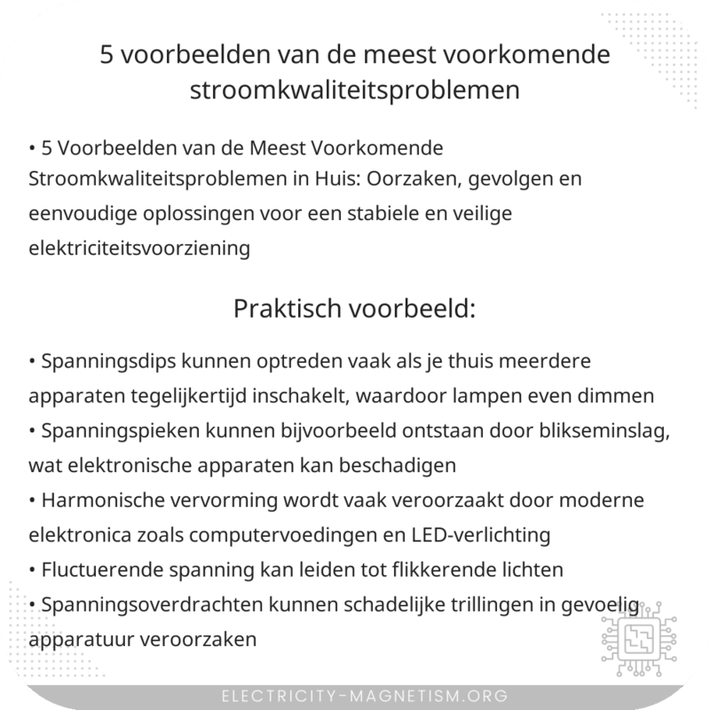5 Voorbeelden van de Meest Voorkomende Stroomkwaliteitsproblemen