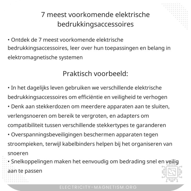 7 meest voorkomende elektrische bedrukkingsaccessoires