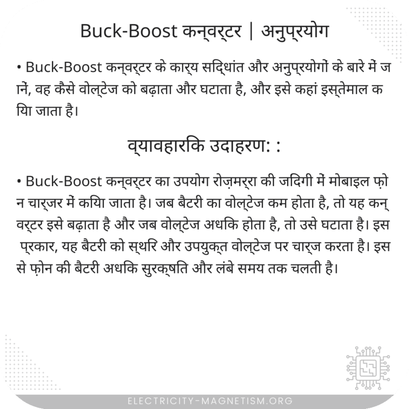 Buck-Boost कन्वर्टर | अनुप्रयोग