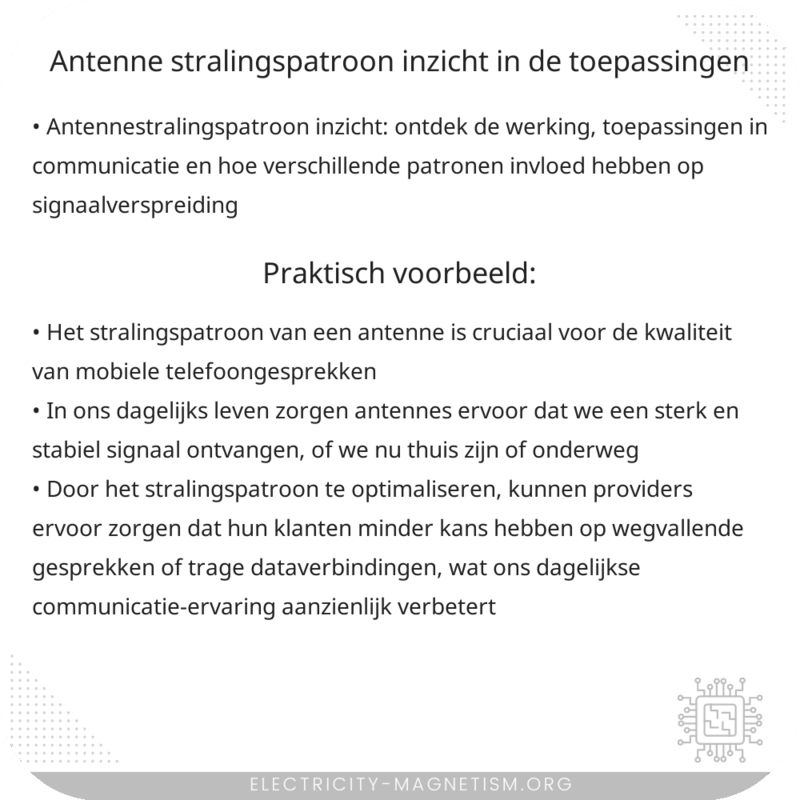Antenne Stralingspatroon | Inzicht in de Toepassingen