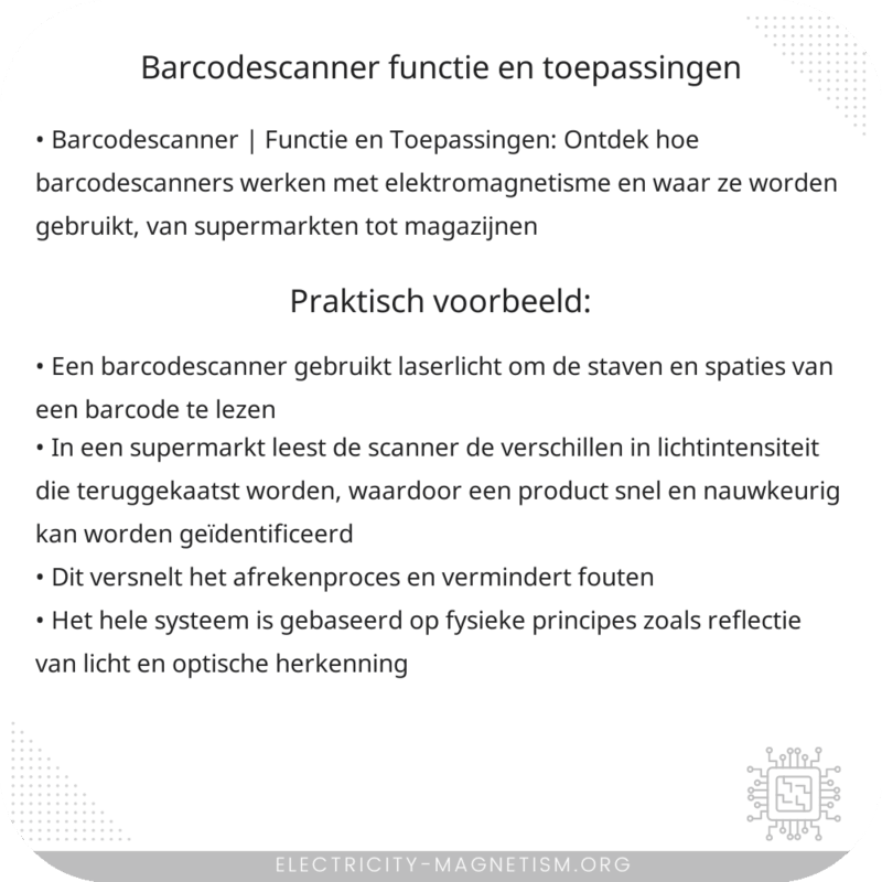 Barcodescanner | Functie en Toepassingen