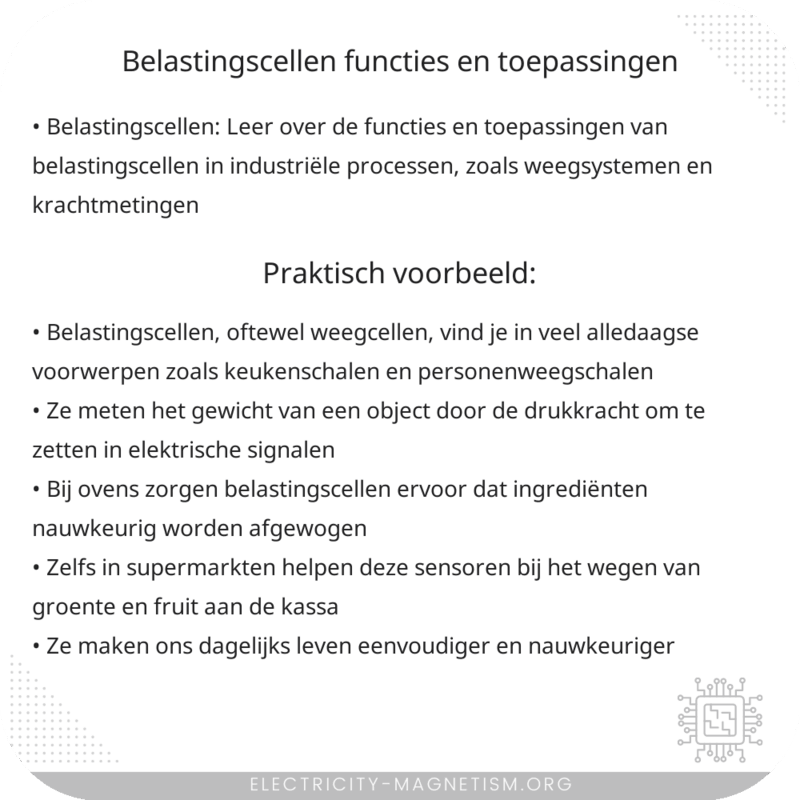 Belastingscellen | Functies en Toepassingen