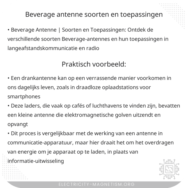 Beverage Antenne | Soorten en Toepassingen