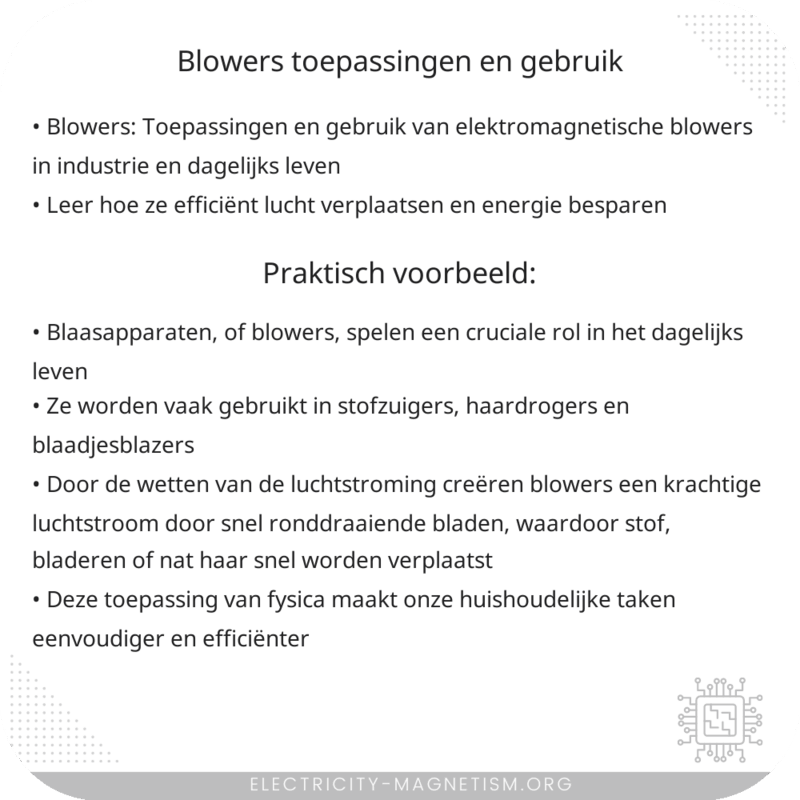 Blowers | Toepassingen en Gebruik