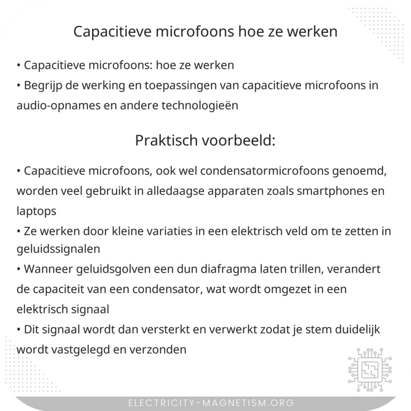 Capacitieve Microfoons | Hoe Ze Werken