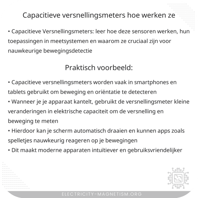 Capacitieve Versnellingsmeters | Hoe Werken Ze
