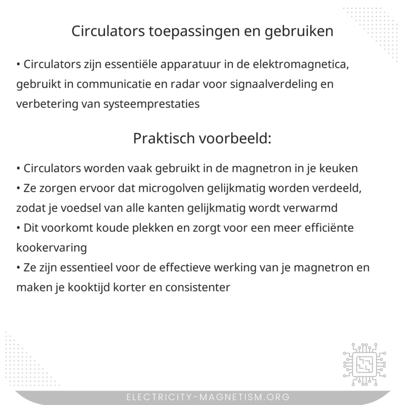 Circulators | Toepassingen en Gebruiken