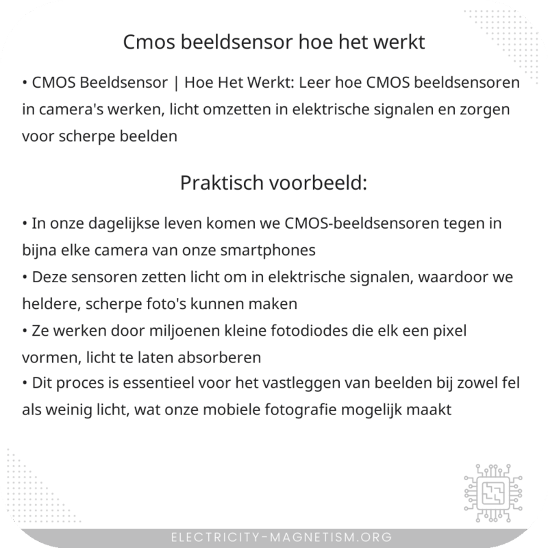 CMOS Beeldsensor | Hoe Het Werkt
