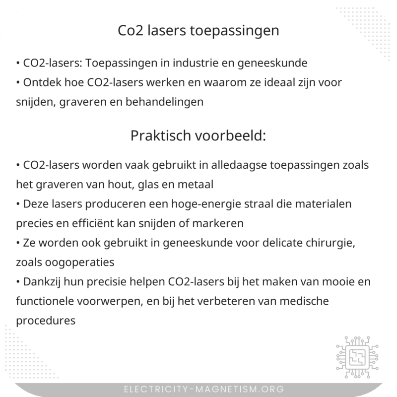 CO2-lasers | Toepassingen