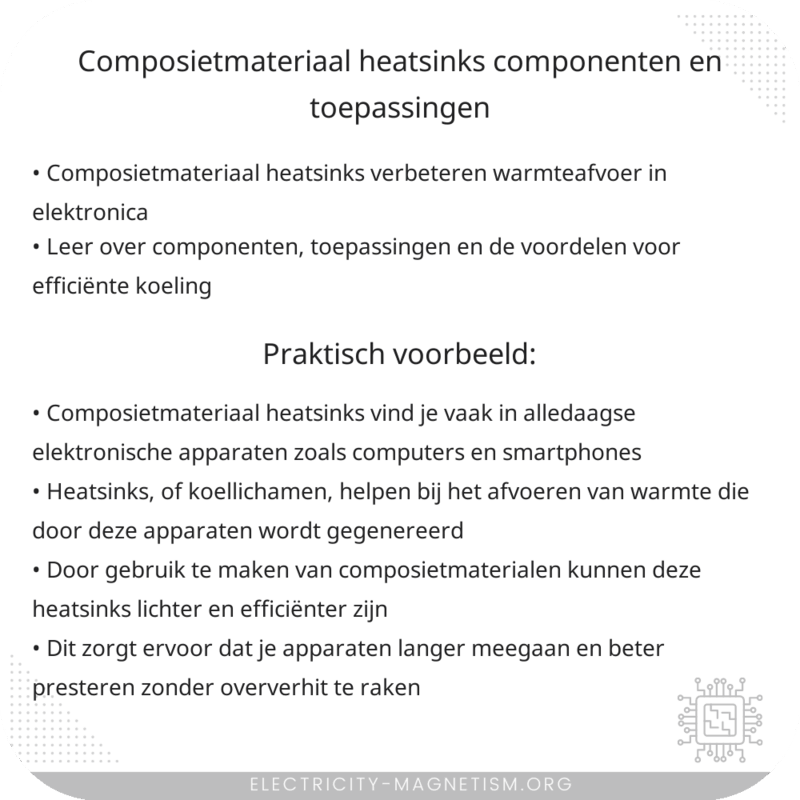 Composietmateriaal Heatsinks | Componenten en Toepassingen