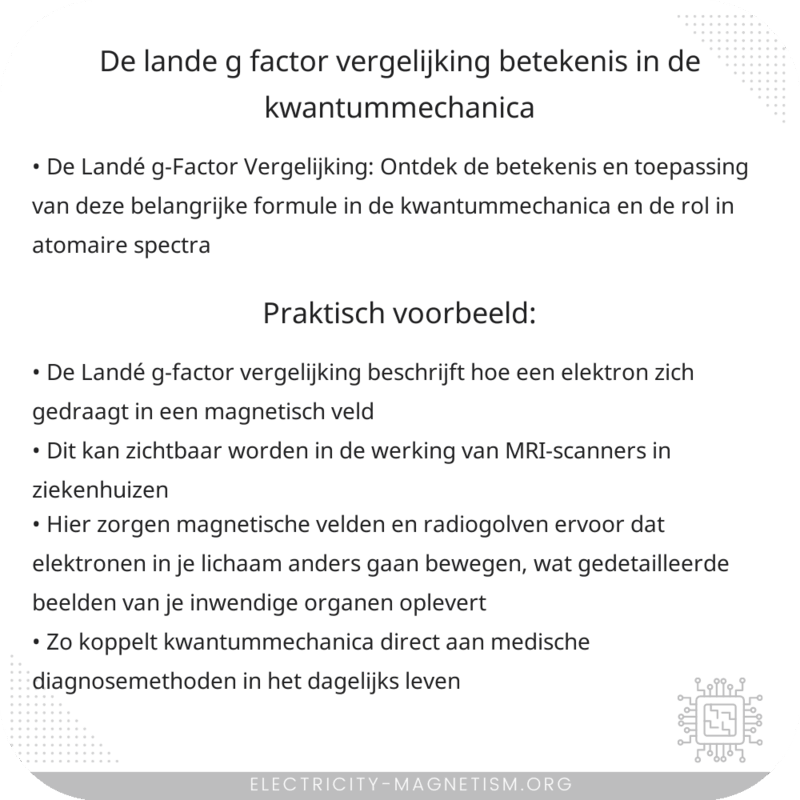 De Landé g-Factor Vergelijking | Betekenis in de Kwantummechanica