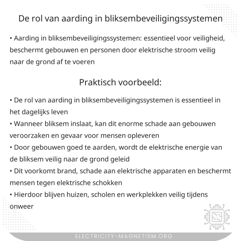 De rol van aarding in bliksembeveiligingssystemen