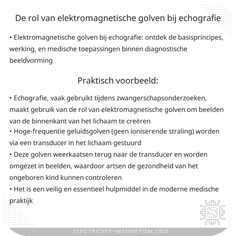 De rol van elektromagnetische golven bij echografie