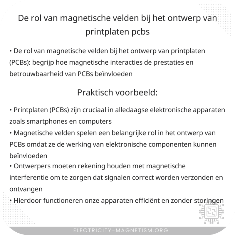 De rol van magnetische velden bij het ontwerp van printplaten (PCBs)