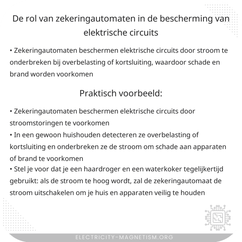 De rol van zekeringautomaten in de bescherming van elektrische circuits