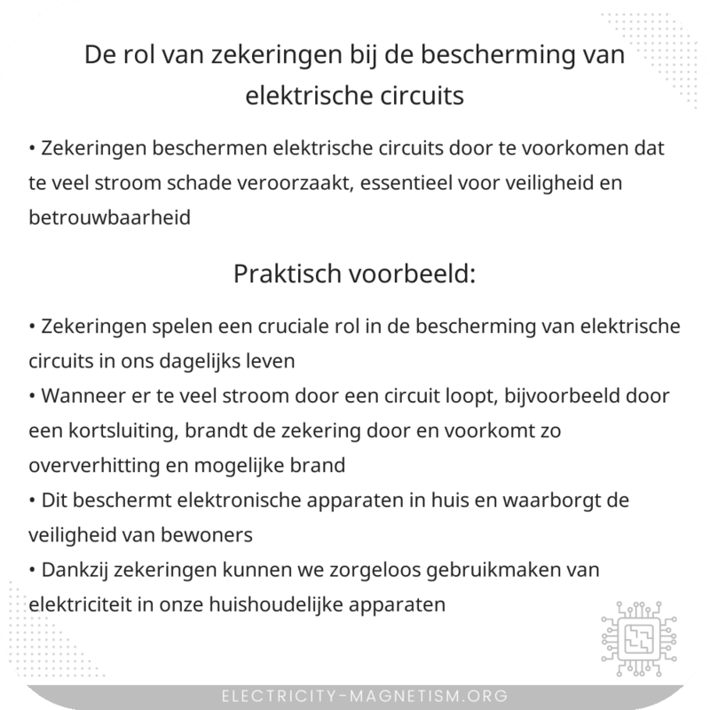 De rol van zekeringen bij de bescherming van elektrische circuits