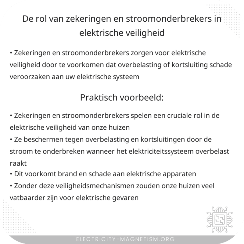 De rol van zekeringen en stroomonderbrekers in elektrische veiligheid