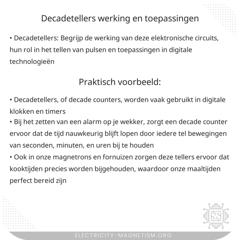 Decadetellers | Werking en Toepassingen