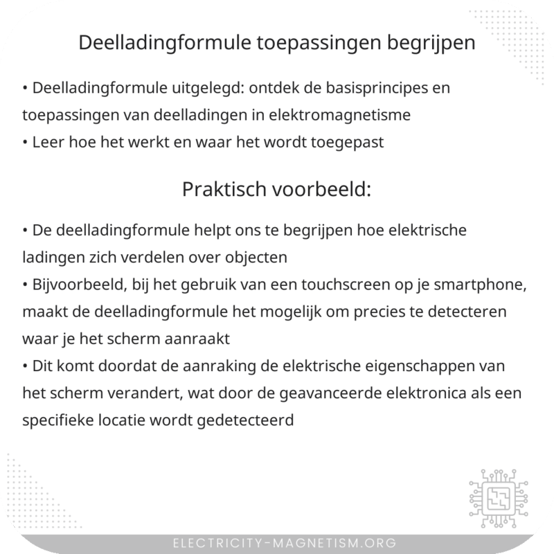 Deelladingformule | Toepassingen Begrijpen