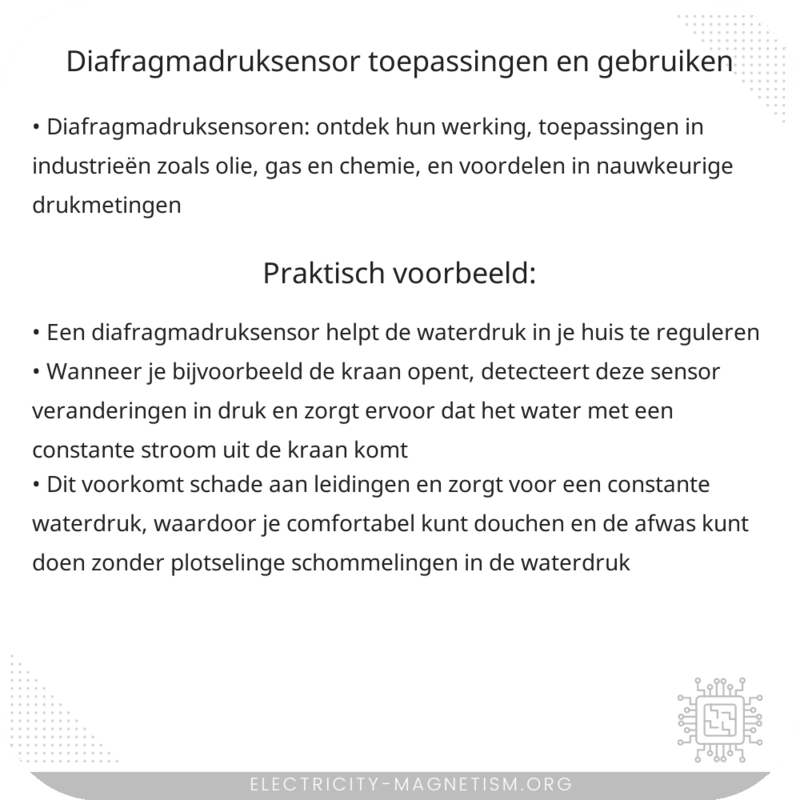 Diafragmadruksensor | Toepassingen en Gebruiken