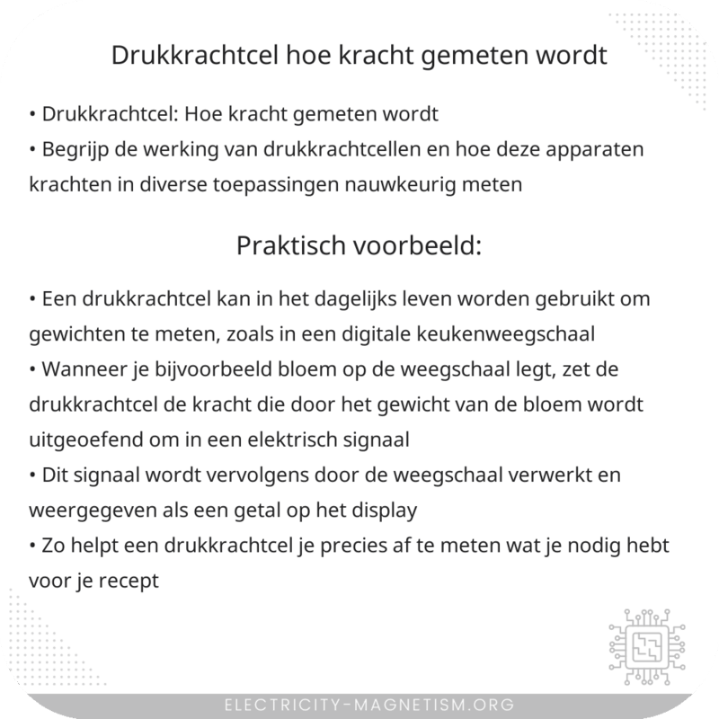 Drukkrachtcel | Hoe Kracht Gemeten Wordt