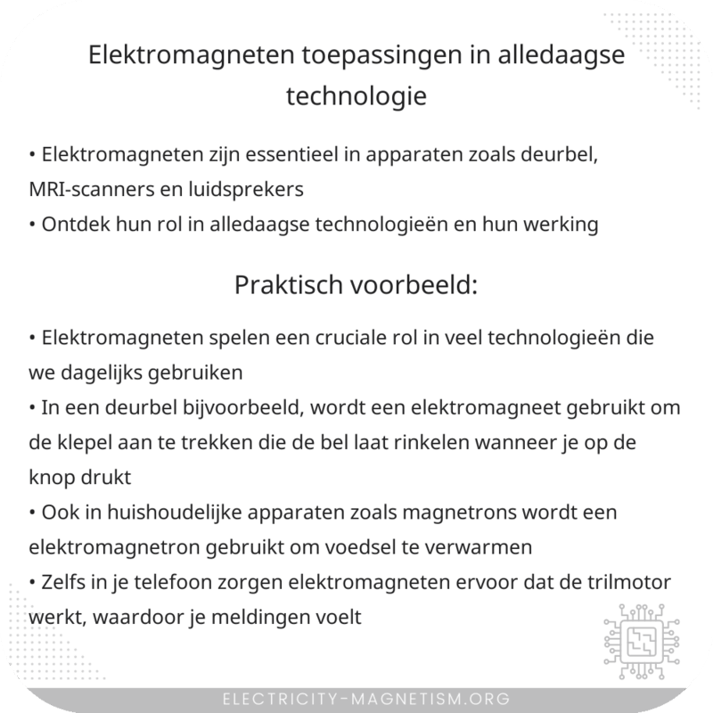 Elektromagneten | Toepassingen in Alledaagse Technologie