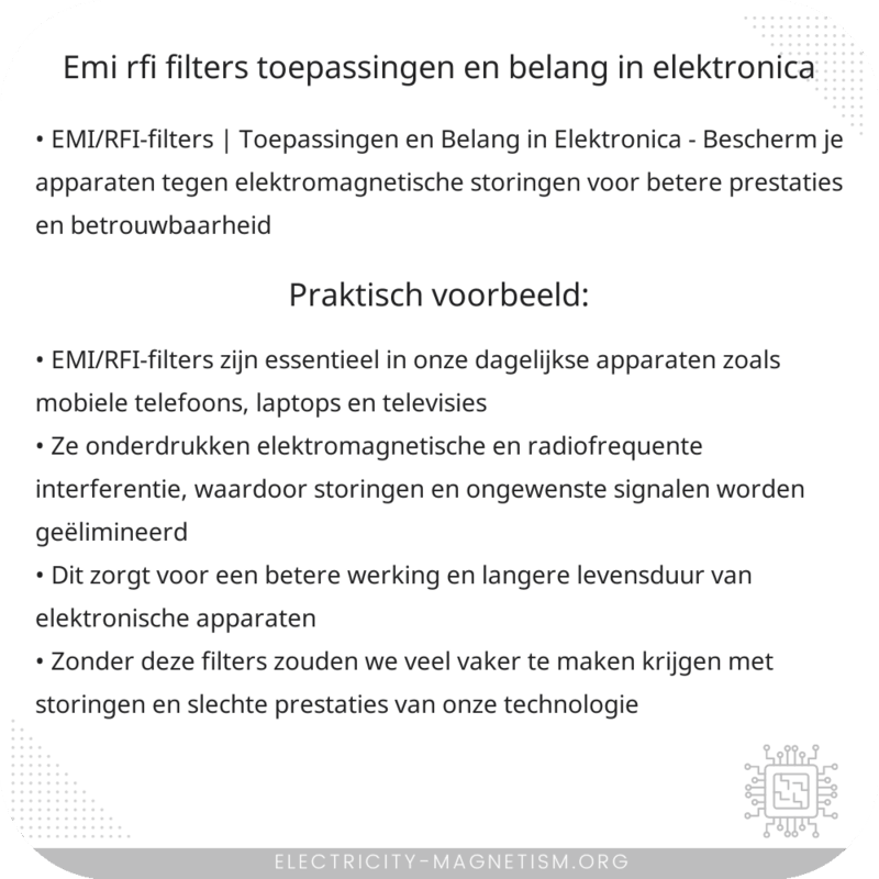EMI/RFI-filters | Toepassingen en Belang in Elektronica