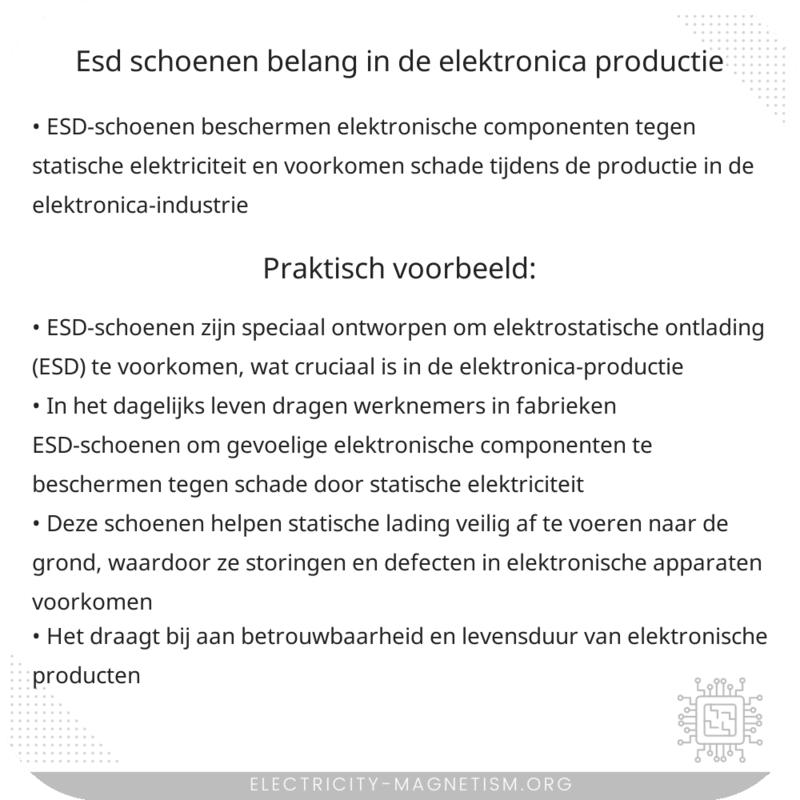 ESD-schoenen | Belang in de Elektronica-Productie