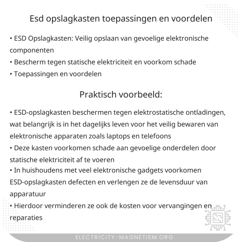 ESD Opslagkasten | Toepassingen en Voordelen