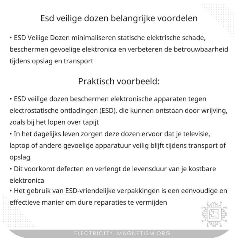 ESD Veilige Dozen | Belangrijke Voordelen