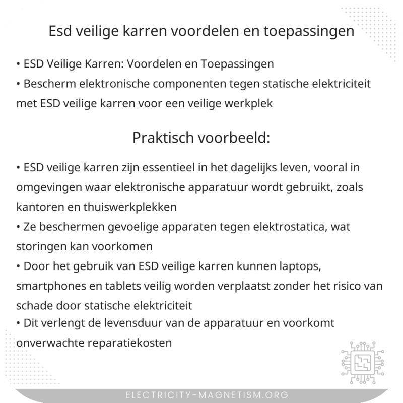 ESD Veilige Karren | Voordelen en Toepassingen