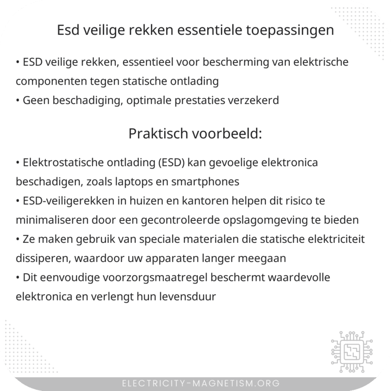 ESD Veilige Rekken | Essentiële Toepassingen