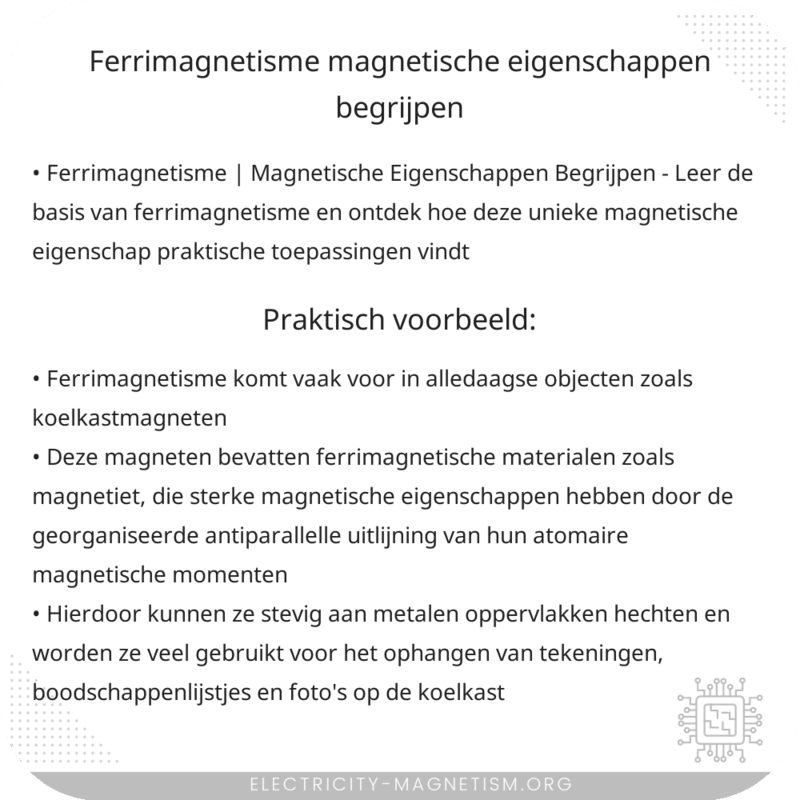 Ferrimagnetisme | Magnetische Eigenschappen Begrijpen