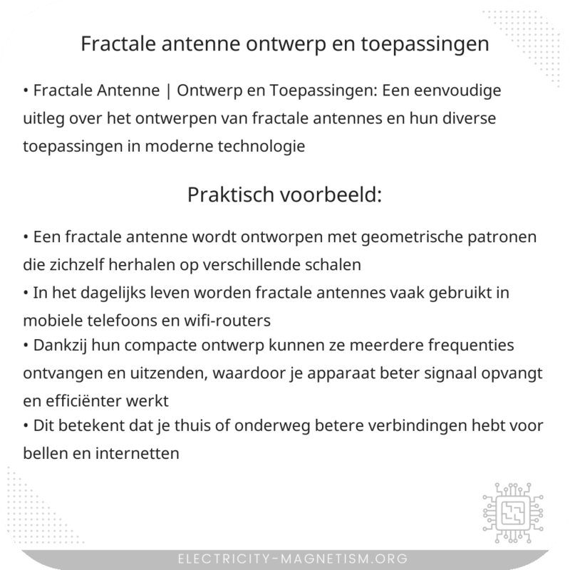 Fractale Antenne | Ontwerp en Toepassingen