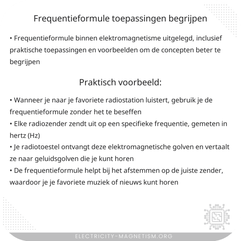 Frequentieformule | Toepassingen Begrijpen