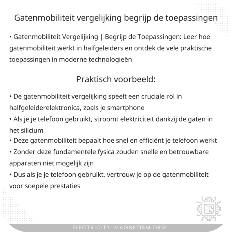 Gatenmobiliteit Vergelijking | Begrijp de Toepassingen
