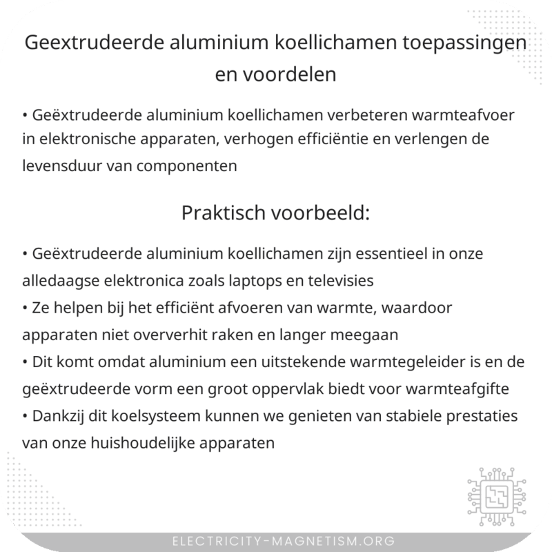 Geëxtrudeerde Aluminium Koellichamen | Toepassingen en Voordelen