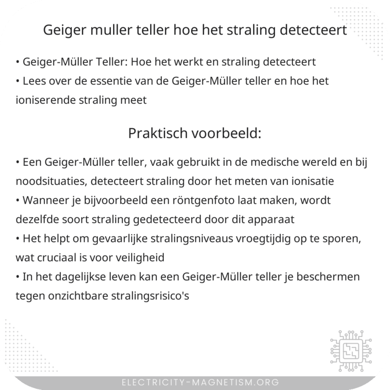 Geiger-Müller Teller | Hoe Het Straling Detecteert