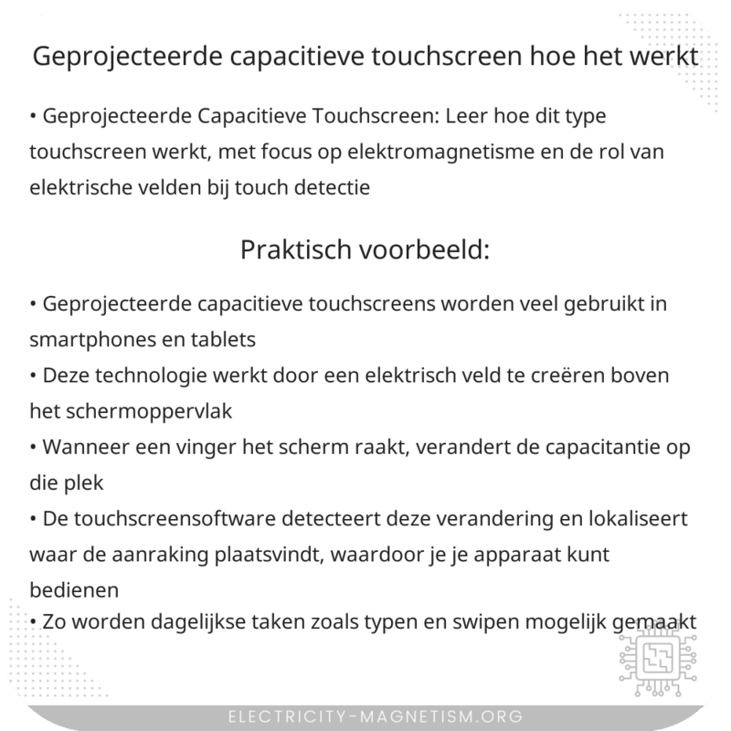 Geprojecteerde Capacitieve Touchscreen | Hoe Het Werkt
