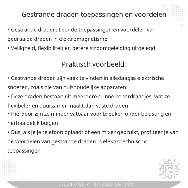 Gestrande Draden | Toepassingen en Voordelen