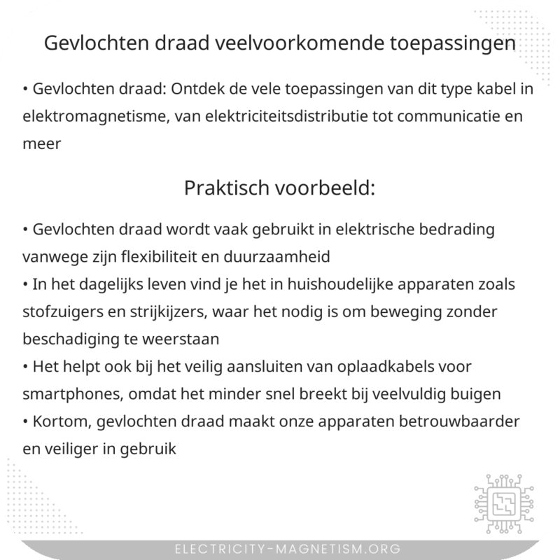 Gevlochten Draad | Veelvoorkomende Toepassingen