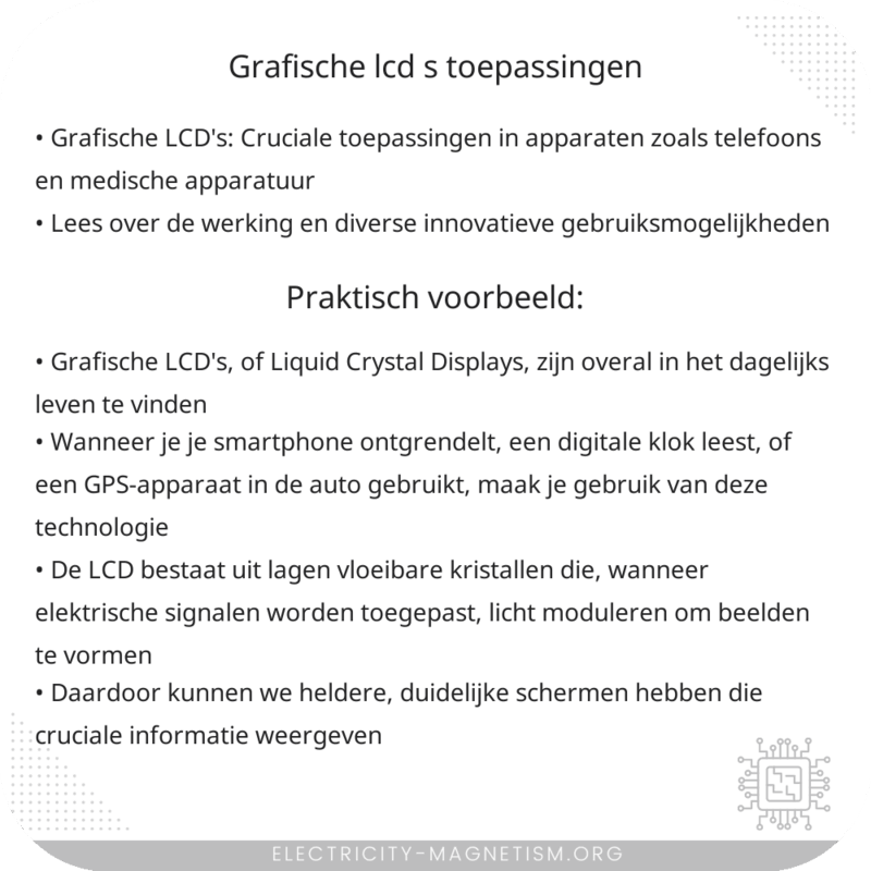 Grafische LCD's | Toepassingen